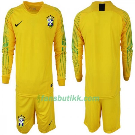 Fotball-VM 2018 Brasil drakt Barn Hjemmetrøye Langermet